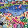 eeBoo Puzzle 1000 Pieces, Lunch by the Sea