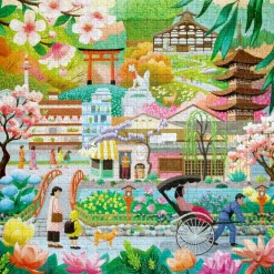 eeBoo Puzzle 1000 Pieces, Seasons in Kyoto