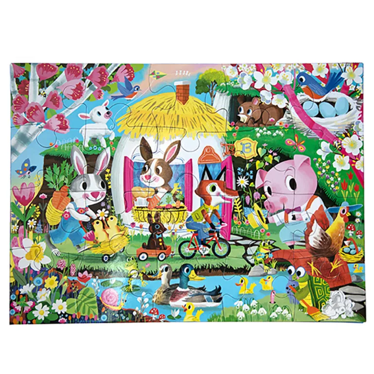 Eeboo Puzzle, Spring - 20 Pieces