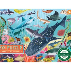eeBoo Puzzle with 20 Pieces, Sharks and Friends