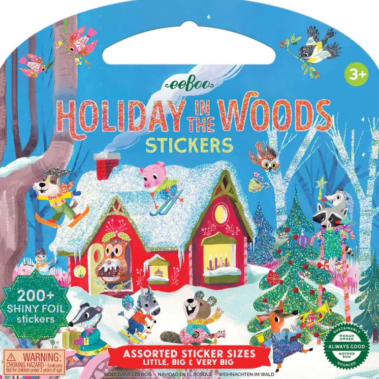 eeBoo Sticker Book, Christmas in the Forest