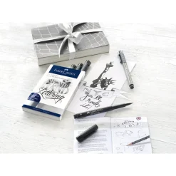 Faber-Castell Artist Pens, Handwriter Starter Set - Grey