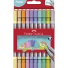 Faber-Castell, Double-Ended Markers with Thick and Thin Tips - Set of 10