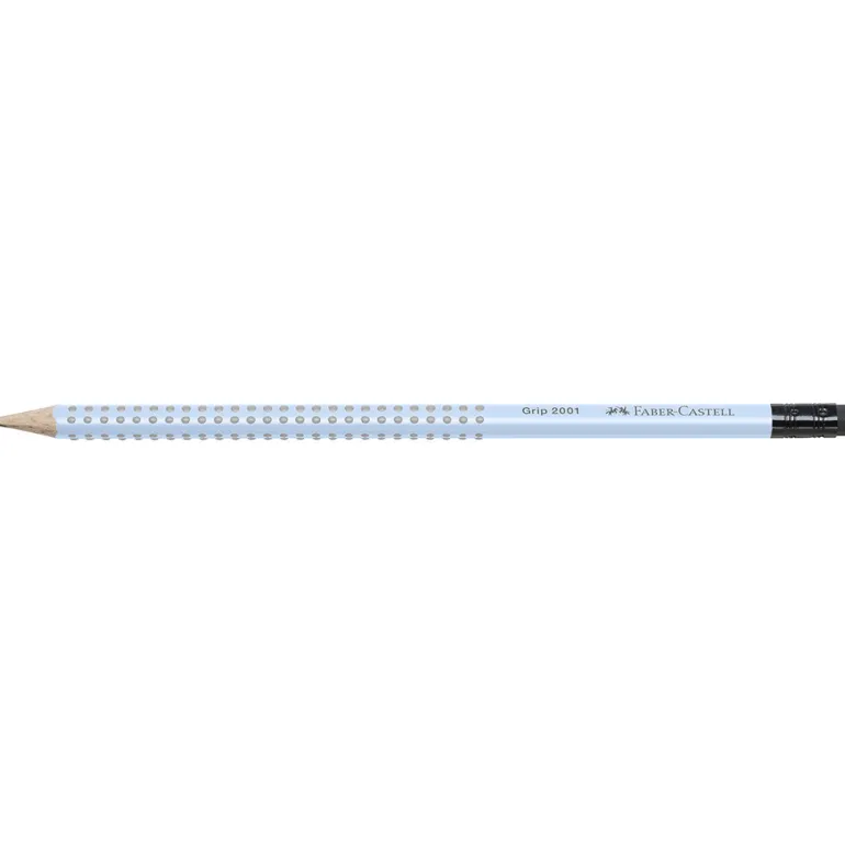 Faber-Castell Graphite Pencil B with Eraser, Sky Blue