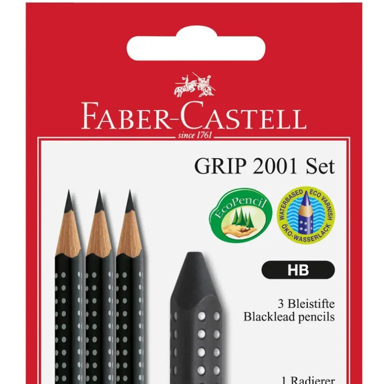 Faber-Castell - Grip 3-in-1 Set, Black
