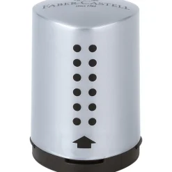 Faber-Castell Grip Pencil Sharpener, Mini - Silver