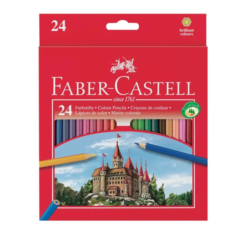 Faber-Castell, 24-Piece Colored Pencil Set