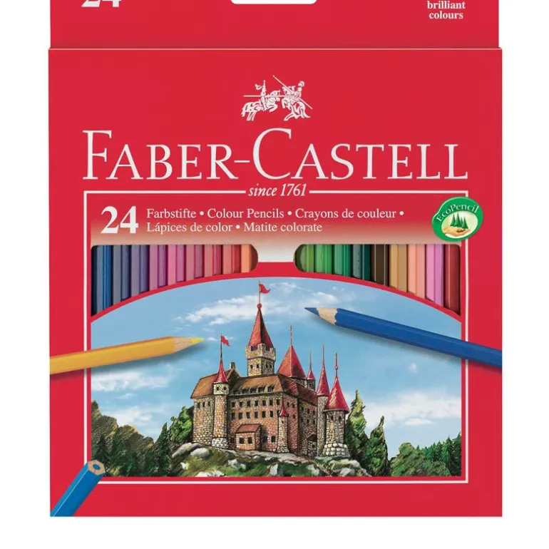 Faber-Castell, 24-Piece Colored Pencil Set