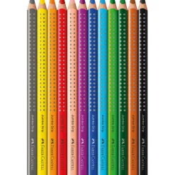 Faber-Castell, Set of 12 Triangular Jumbo Grip Watercolor Pencils