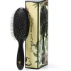 Fan Palm Hairbrush, Medium, Octopus Wet Brush - Black with Glitter