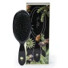 Fan Palm Hairbrush, Stardust - Large Black Glitter