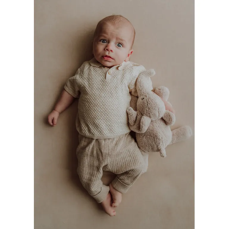 Flow Amsterdam Heartbeat Sound Plush, George the Elephant - Blush