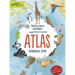 Forlaget Bolden, Nature's World – with Stickers – Atlas of the World's Animals