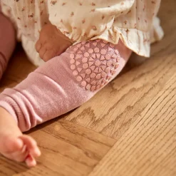 GoBabyGo Crawling Leggings with Grip Dots, Soft Pink
