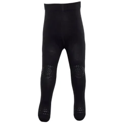 GoBabyGo Crawling Tights with Non-Slip Dots, Black