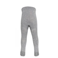 GoBabyGo Crawling Tights with Non-Slip Rubber Pads, Grey Melange