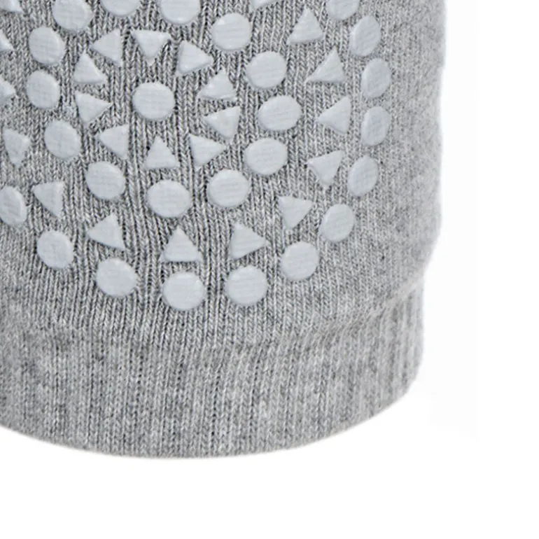 GoBabyGo Knee Protectors with Non-Slip Grips, Grey Melange