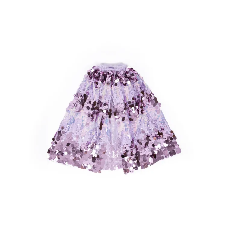 Great Pretenders Cape, The 5th Avenue Sequin Cape, Purple - Size 4-6 Years