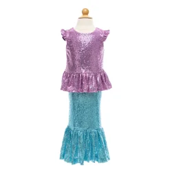 Great Pretenders Dress-Up Costume, Mermaid Skirt and Top, Sequins Sparkle - Size 5-6 Years