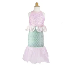 Great Pretenders Dress-up Costume, Mermaid Dress, Misty Pink - Size 3-8 Years