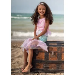 Great Pretenders Dress-up Costume, Mermaid Dress, Misty Pink - Size 3-8 Years
