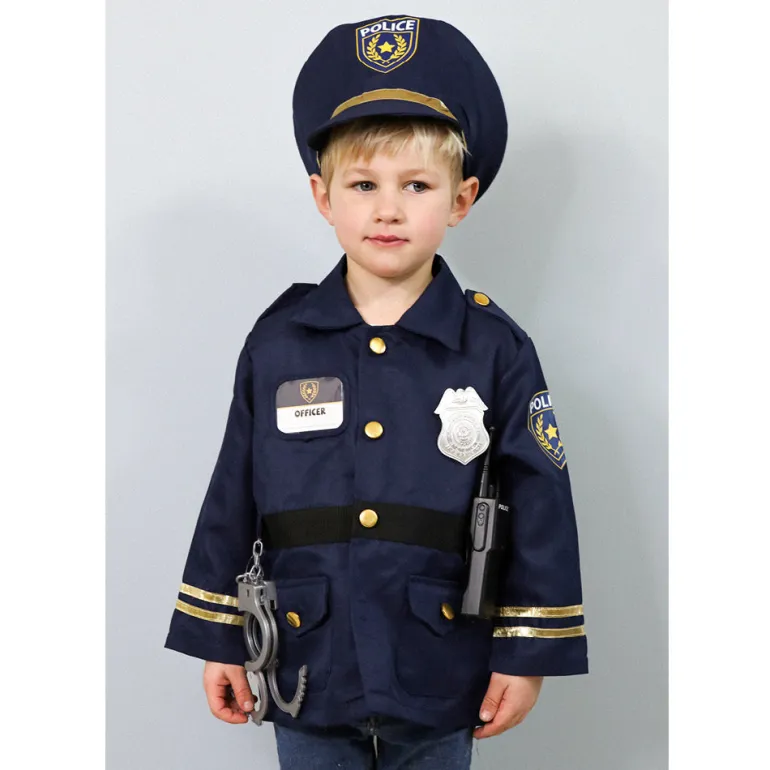 Great Pretenders Dress-Up Costume, Policeman with Hat and Accessories - Size 3-6 Years