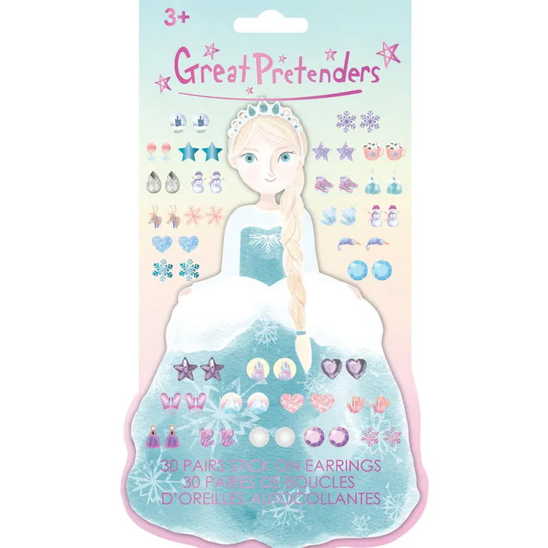Great Pretenders Earring Stickers, Frosty Sister - 30 Pairs