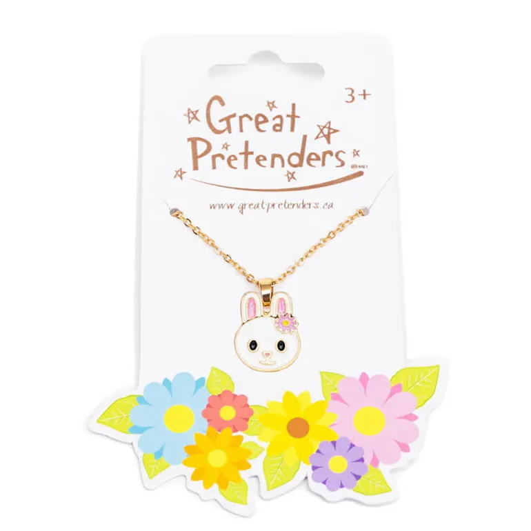 Great Pretenders Necklace, Spring Bunny