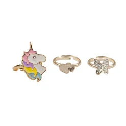 Great Pretenders, 3 Rings - Heart, Unicorn, and Butterfly