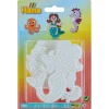Hama Midi Bead Plate Set, 3 Small - Hexagon, Seahorse, and Mermaid