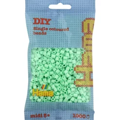 Hama Midi Beads, Pastel Mint – 1,000 pcs (Bagged)