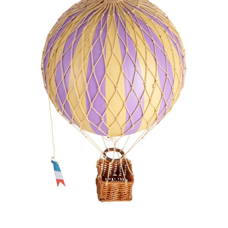 Hot Air Balloon, Lavender - 18 cm