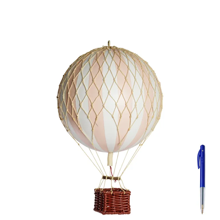 Hot Air Balloon, Soft Light Pink - 18 cm