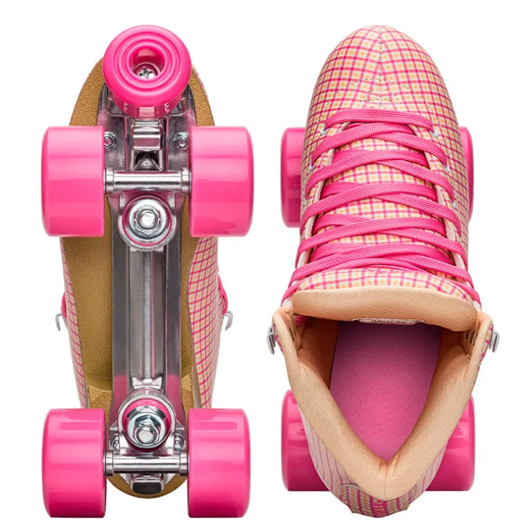 Impala Roller Skates for Kids, Pink Tartan - Sizes 35-40