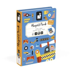 Janod Magnet Book – 50 Magnets – Race Cars