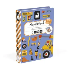 Janod Magnetic Book, 68 pcs. Construction