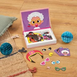 Janod Magnetic Book: Wacky Faces for Girls