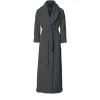 Karmameju Fleece Bathrobe, Dark Gray - Sizes XS-L