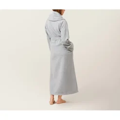 Karmameju Fleece Bathrobe in Light Grey – Sizes XS to L