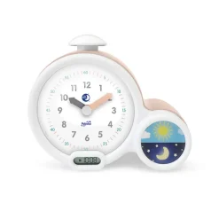 Kid'Sleep Alarm Clock with Night and Day Indication, Digital Clock - Pink