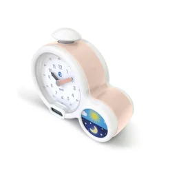 Kid'Sleep Alarm Clock with Night and Day Indication, Digital Clock - Pink