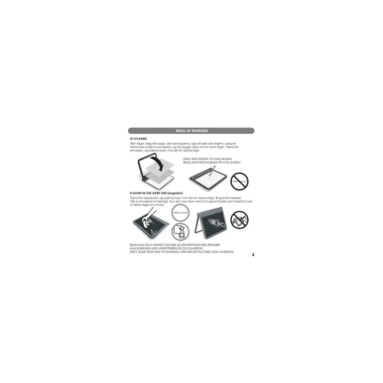 KidyDraw Drawing Board with Light, Classic Edition