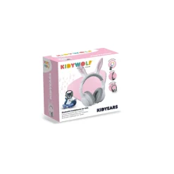 Kidyears Bluetooth Headphones with Magnetic Animal Ears - Rabbit
