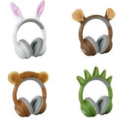 Kidyears Bluetooth Headphones with Magnetic Animal Ears – Bear