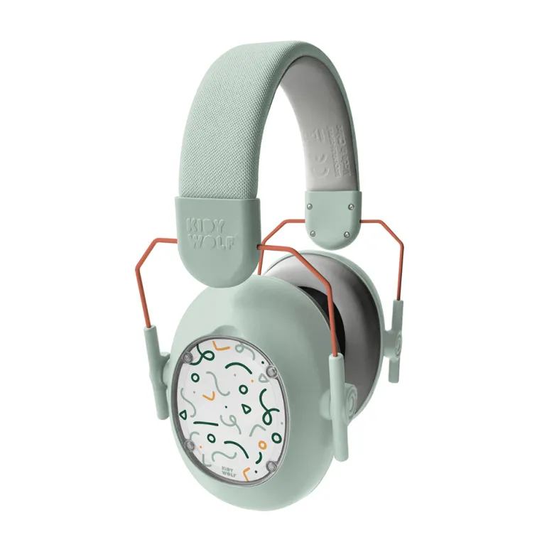 Kidynoise, Noise-Reducing Earmuffs for Children, Foldable - Green