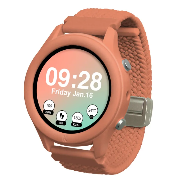 Kidywolf Smartwatch Wristwatch, K-Range - Coral