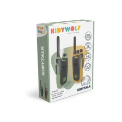 Kidywolf Walkie Talkie for Kids, Kidytalk - Green/Orange