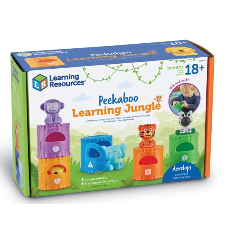 Learn About Numbers and Colors – Activity Set Featuring Jungle Animals