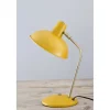 Leitmotiv Hood Table Lamp in Metal, Matte Curry Yellow Finish