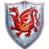 Liontouch Knight Shield, Amber Dragon